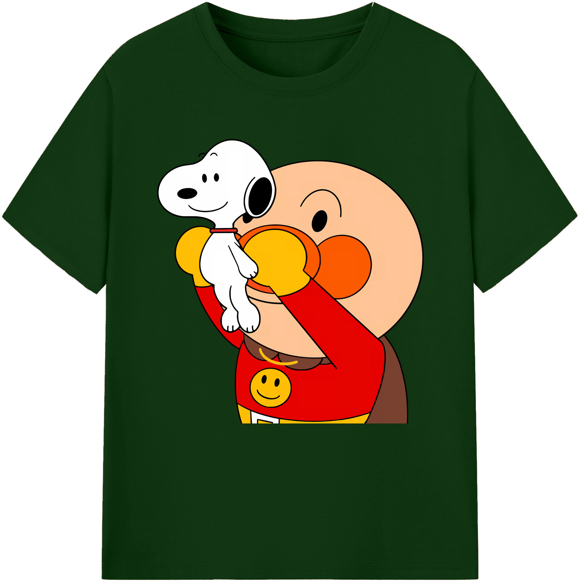 （画像用） アンパンマン Anpanman 綿100％半袖Tシャツ（フロントプリント）